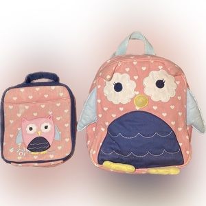 Pottery Barn Kids Classic Critter Owl Backpack & Lunchbox Preschool